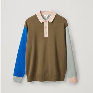 COS Multicolored Knitted Polo Shirt